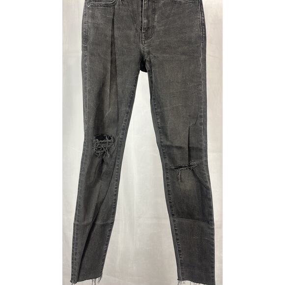 Madewell 9" High Riser Skinny Skinny in Black Sea. - Picture 6 of 13